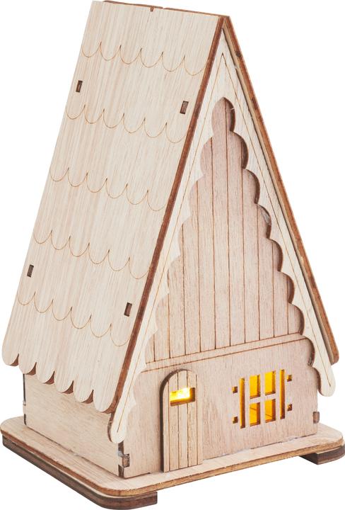 Produktbild VBS Holzbausatz "Dachhaus", inkl. LED