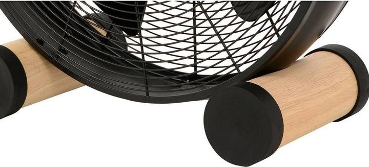 Image du produit EMZ Brasseur d'air design avec pieds en bois, h x l x p 480 x 460 x 190 mm, noir. (53 dB)