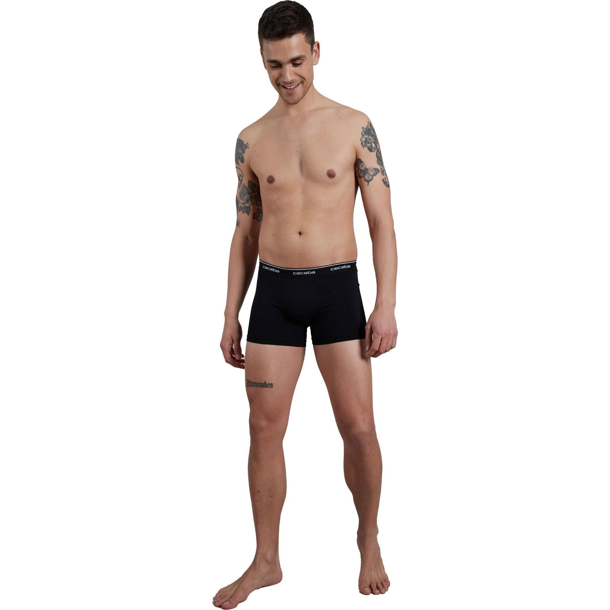 Thumbnail - Ceceba, Herren, Unterhosen, Boxershort Casual Figurbetont, Schwarz, (3XL, 7er Pack)