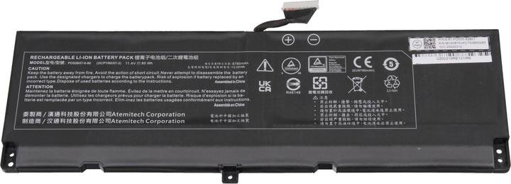 Actual product image Clevo 6-87-PD50S-82B01 (6 cubicles, 6780 mAh)