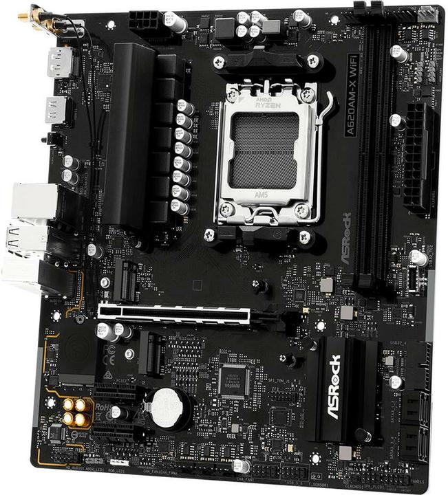 Productafbeelding AsRock A620AM-X WiFi AM5 mATX HDMI/DP DDR5 (AM5, AMD A620, mATX)