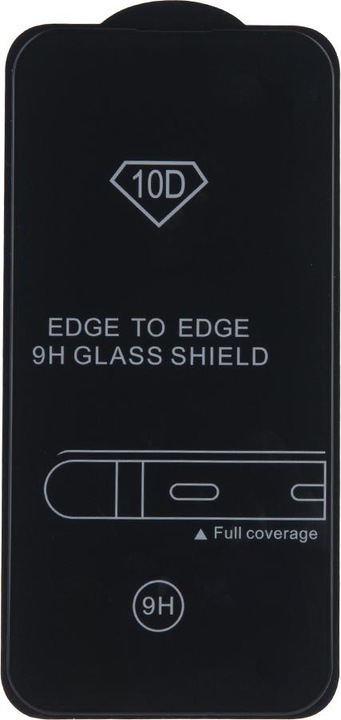 Produktbild OEM Gehärtetes Glas 10D für Samsung Galaxy A20e schwarzer Rahmen (Galaxy A20e)