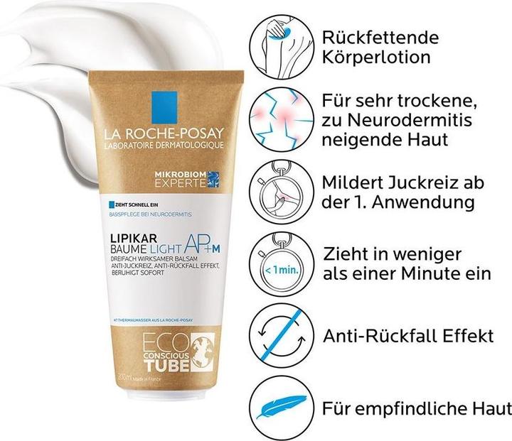 Produktbild La Roche Posay Lipikar Baume AP+m Light (Körperlotion, 200 ml)