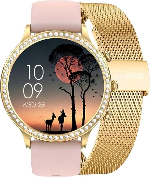 Actual product image Gravity Smartwatch Złoty Pasek i Bransoleta GT5-3 (44 mm)