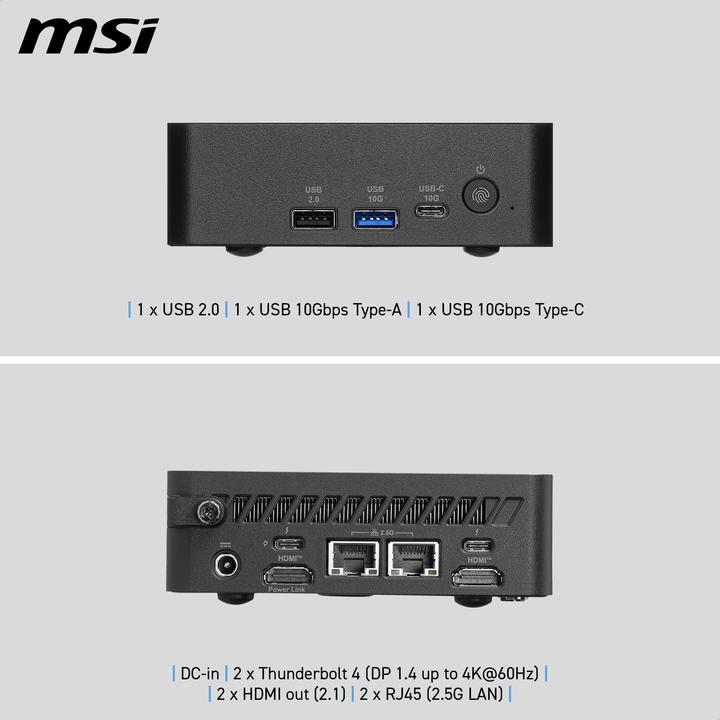 Produktbild MSI Cubi NUC AI+ 3MG-004EU (512 GB, 16 GB)