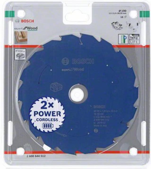 Immagine prodotto Bosch Professional Zubehör Lama per sega circolare per seghe a batteria Expert for Wood
