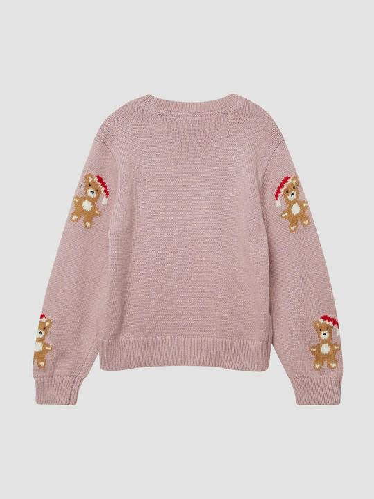 Produktbild s.Oliver Strickpullover Weicher Loose Fit Strickpullover mit Weihnachtsmotiven (92, 98)