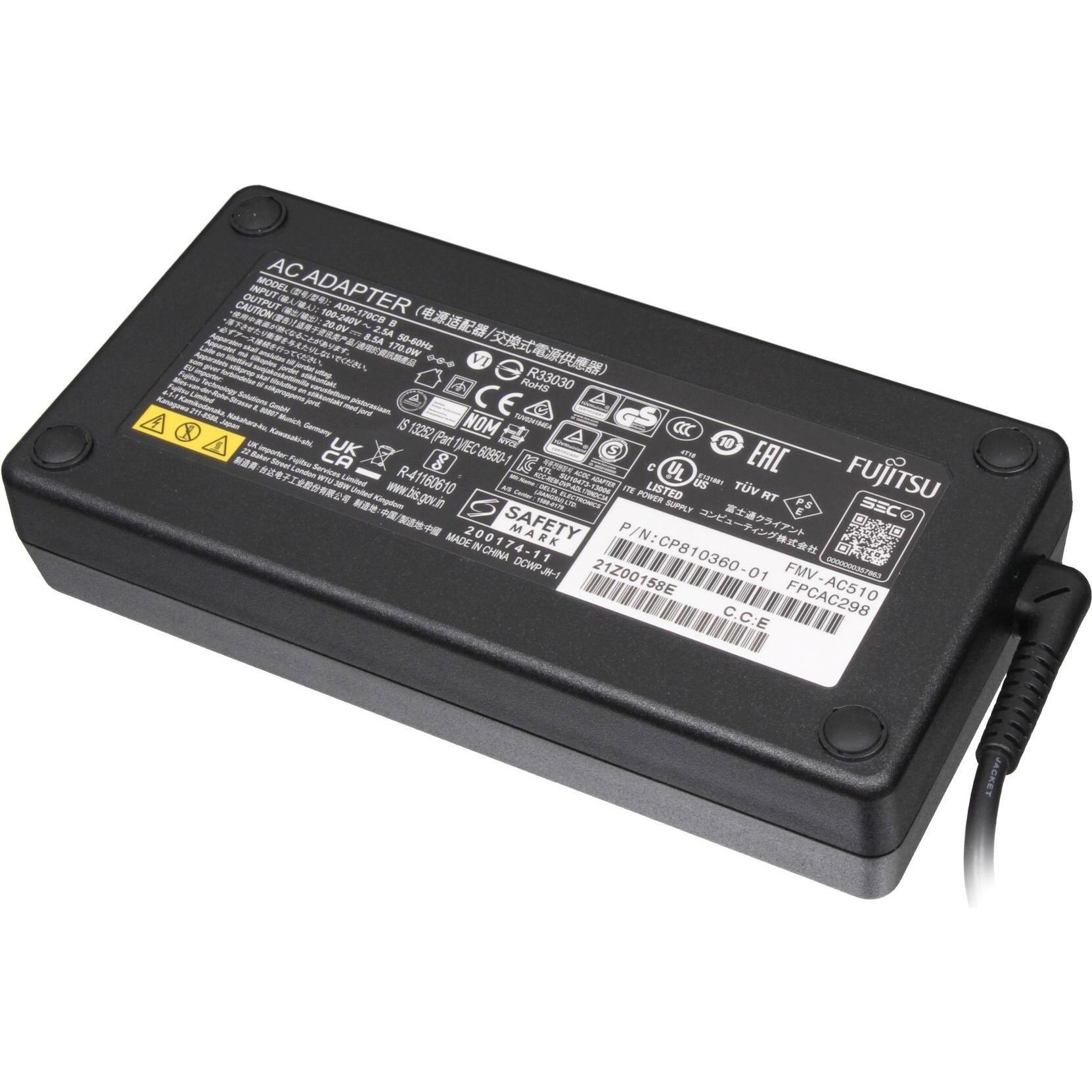 Fujitsu 34078559 (170 W), Notebook Netzteil, Schwarz