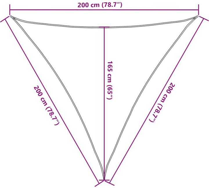 Produktbild vidaXL Sonnensegel (200 x 200 cm)
