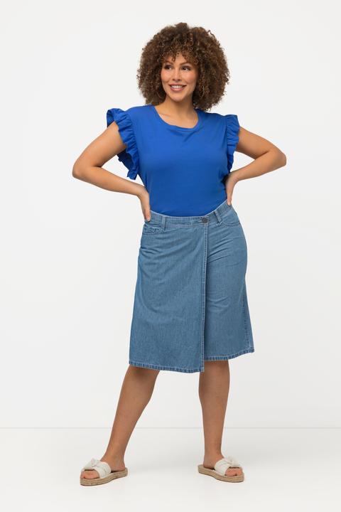 Produktbild Ulla Popken Denim-Skort Mary, 5-Pocket-Style, Elastikbund (56)