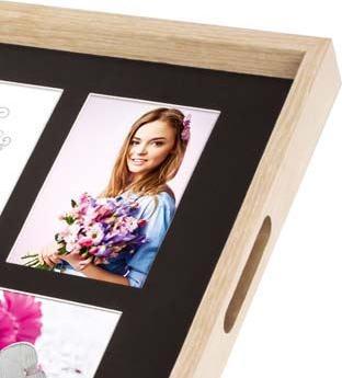 Productafbeelding ZEP Fotodienblad naturel 43x35 Houten fotodienblad 5x10x15 (10 x 15 cm, 10 x 10 cm)