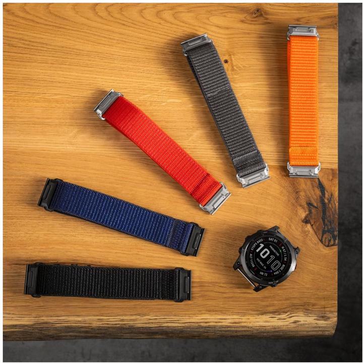 Produktbild Fixed Nylon rem til Garmin QuickFit 26mm Sort (26 mm, Nylon)