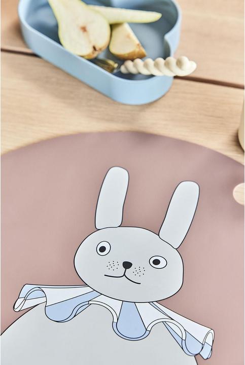 Actual product image OYOY Mini Children's Table Set Pompom Rabbit Ø39 cm