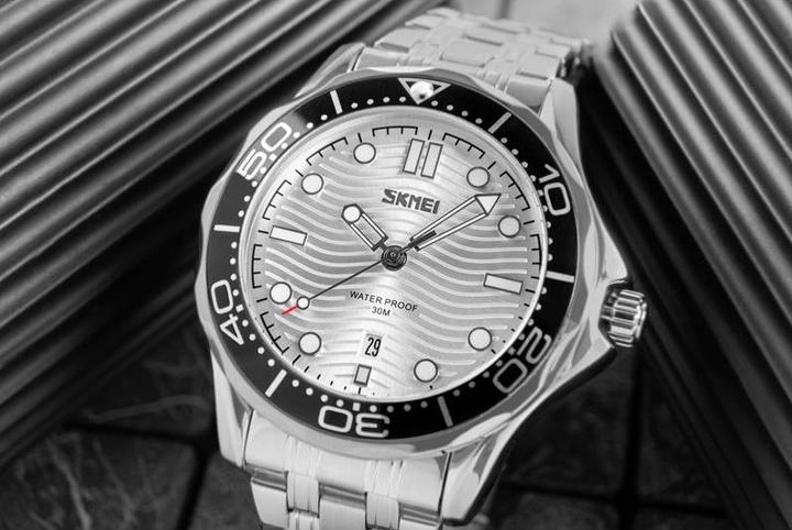 Immagine prodotto Skmei 9276SSISI Herrenuhr + BOX (Orologio da polso analogico, 44 mm)