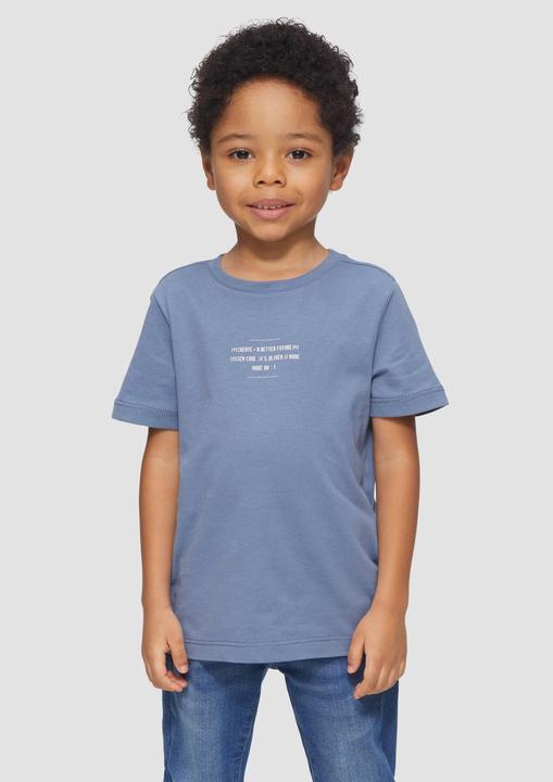 Actual product image S.Oliver T-Shirt Baumwoll-T-Shirt mit Print und verlängertem Rückteil (104, 110)