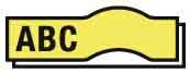Actual product image Dymo S0720730 Standard tape (0.90 cm, Yellow, Black)