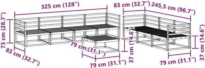 Produktbild vidaXL Outdoor-Sofa