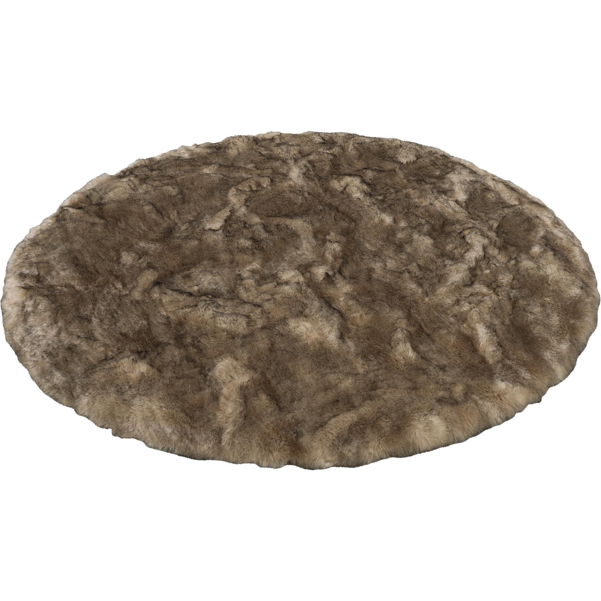 Pergamon, Teppich, Luxus Super Soft Fellteppich Aspen Rund Meliert (Ø 160 cm)
