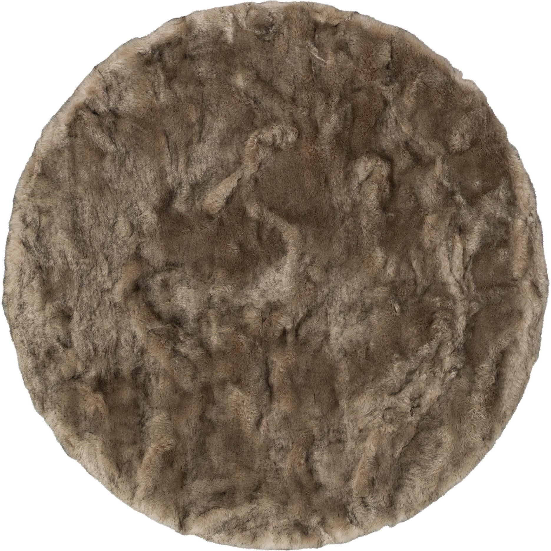 Thumbnail - Pergamon, Teppich, Luxus Super Soft Fellteppich Aspen Rund Meliert (Ø 160 cm)