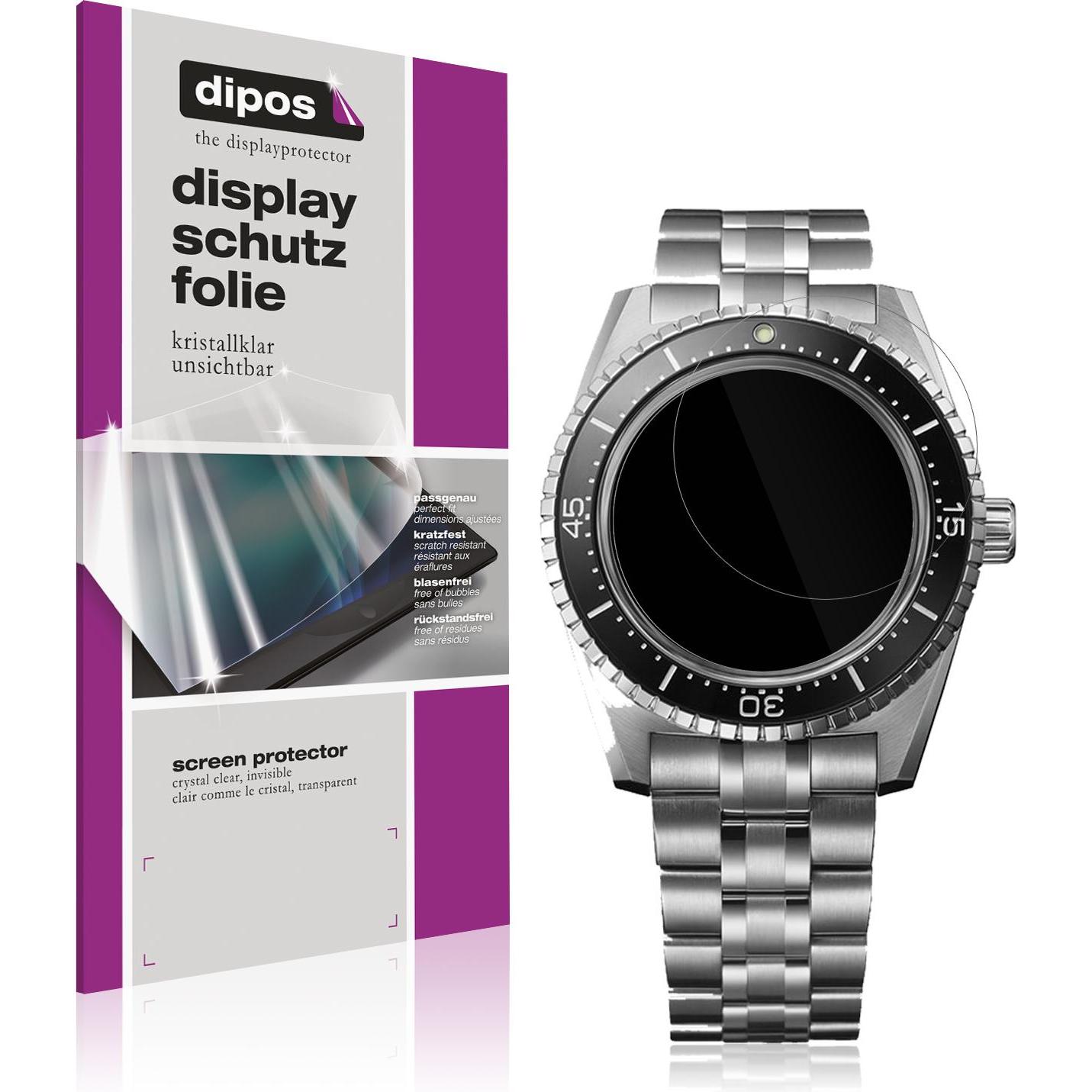 Dipos Schutzfolie Klar für Seiko Prospex Ladies Marine Sports, Smartwatch Schutzfolie, Transparent