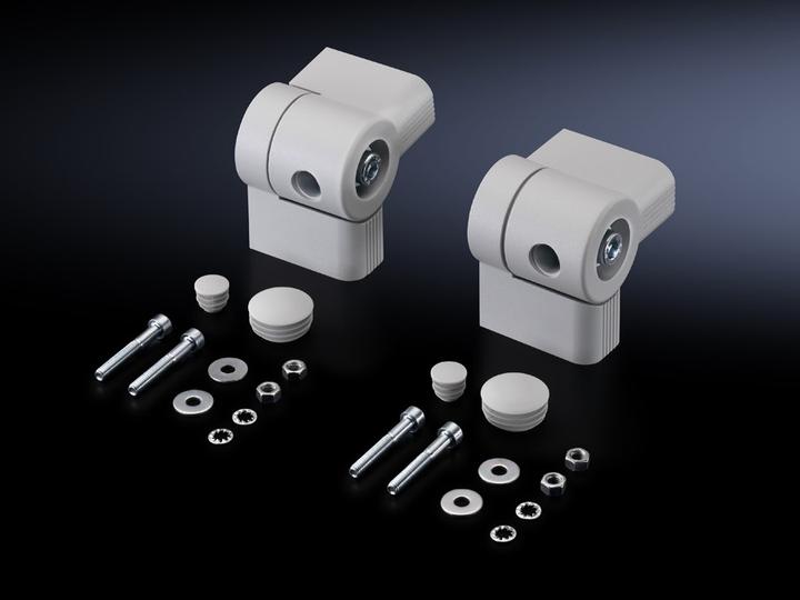 Produktbild Rittal Einstellbarer Gehuseanschluss - RAL 7035 (Packung mit 2) (6016.200)