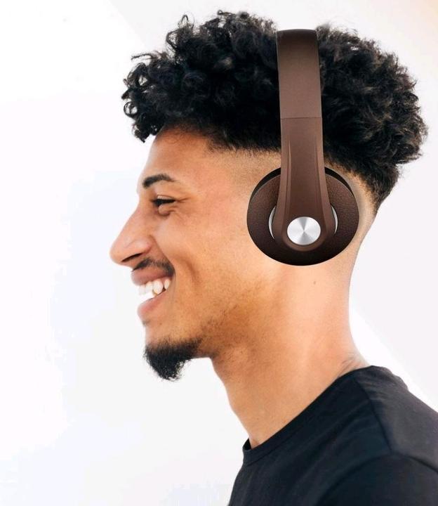 Immagine prodotto V-TAC VT6322A Cuffie senza fili Bluetooth a testa regolabile 500mAh Marrone WBAG (12 h, Senza fili)