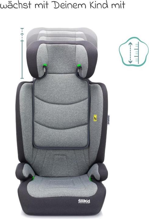 Produktbild Fillikid Kindersitze 15-36 kg Kindersitz Lea i-Size R129 ab 3 Jahre - 12 (Kindersitzerhöhung, ECE R129/i-Size Norm)
