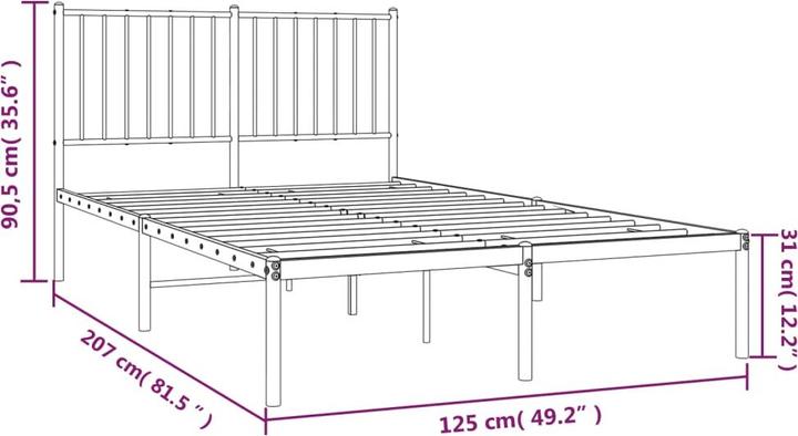Image du produit vidaXL Bettgestell (120 x 200 cm)