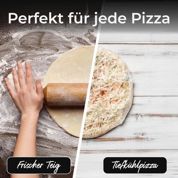 Image du produit KLAMER Pizzaofen elektrisch, Pizza Ofen mit ⌀ 31cm, 1200W, 400°C, abnehmbarer Keramik Pizzastei…