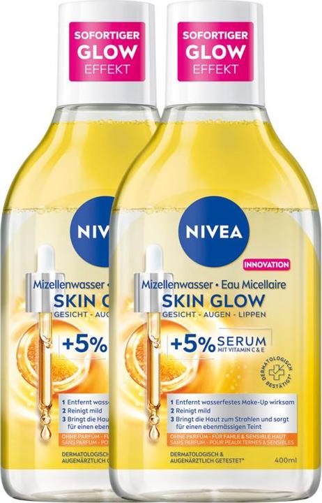 Image du produit NIVEA Skin Glow Serum Mizellenwasser DUO (Eau micellaire, 800 ml)