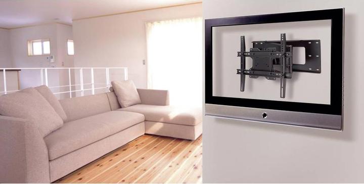 Image du produit SpeaKa Professional Support TV mural pour 81 cm (32") - 152 cm (60") inclinable et pivotant, 55 kg (Mur, 60", 55 kg)