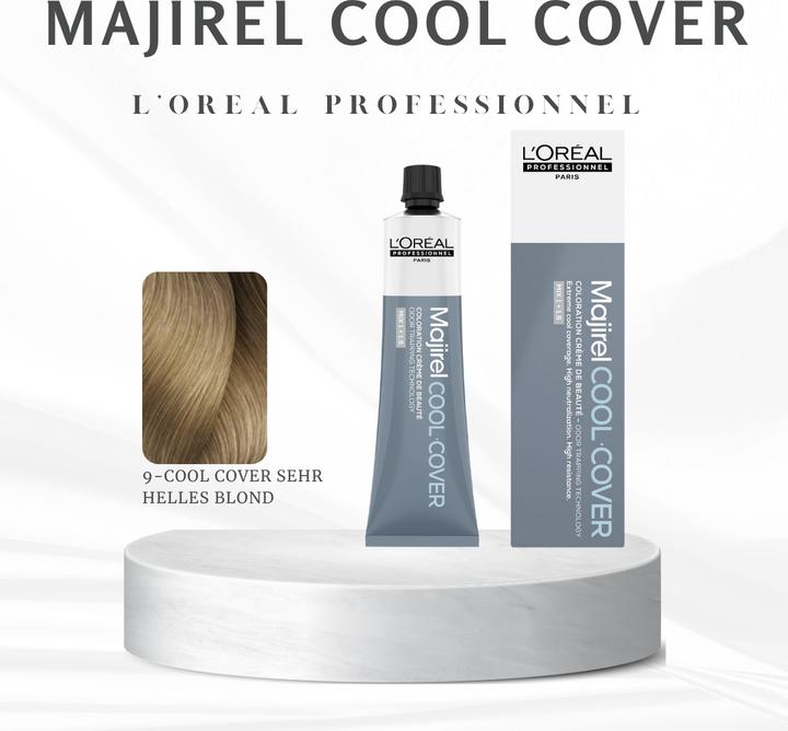Image du produit L'Oréal Professionnel Majir. Cool Cover 9 60ml (9 blonde très claire)