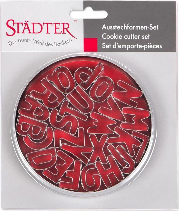 Image du produit Städter Ensemble de moules à biscuits pour l'alphabet