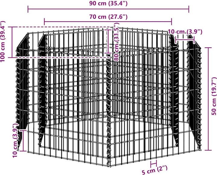 Immagine prodotto vidaXL Gabionen-Hochbeet