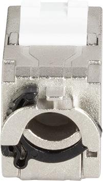 Actual product image LogiLink Cat.6A keystone socket, shielded, set of 24, tool-free (Keystone module)