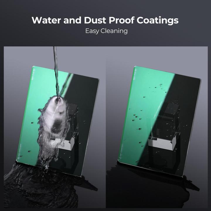 Image du produit K&F Concept Square Film Filter with Matte Box, 4X5.65 in, Thickness 4.0mm, ND4, Green Coated (NANO-X series) (Filtre gris neutre, 101.60 mm)