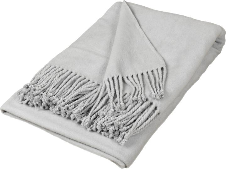 BettwarenShop Seidendecke Ava silber (170 x 130 cm)