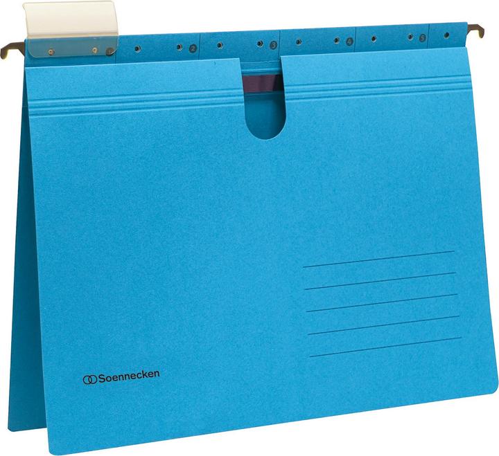 Soennecken Hanging stapler blue A4 professional stapling 220g recycled cardboard 25 pcs/pack. (A4, 25x)
