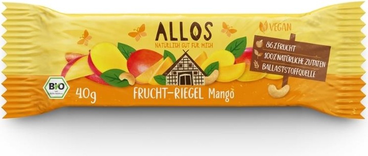 Produktbild Allos Bio Fruchtschnitte Mango 40 g (40 g)