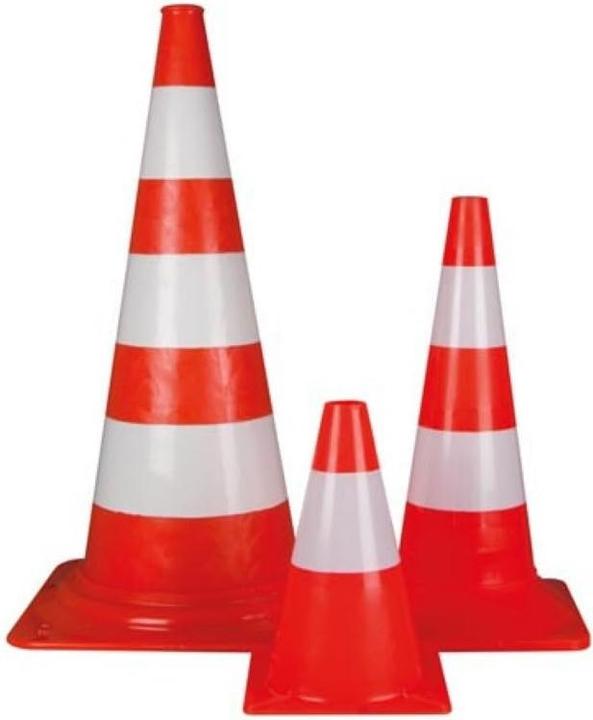 Productafbeelding Velleman ladderkegel 75 cm rood/wit