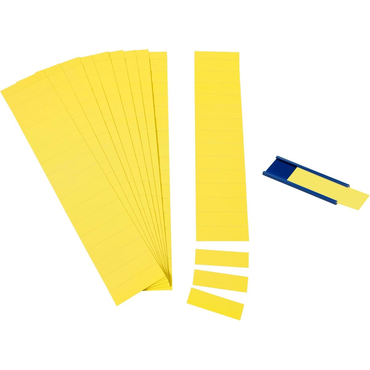 Ultradex, Kartenaufbewahrung, Einsteckkarten für 34mm Einsteckschiene 50x32mm zitrone VE=90 Stück