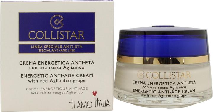 Actual product image Collistar Energetic Anti-age Cream (Ti Amo Italia) with Aglianico red Grape (50 ml, 24h cream)