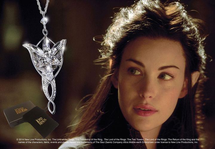 Immagine prodotto Noble Collection Ciondolo Il Signore degli Anelli Stella della Sera di Arwen (placcato argento)