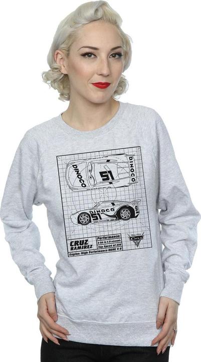 Produktbild Disney Cars Cruz Ramirez Blueprint Sweatshirt (L)