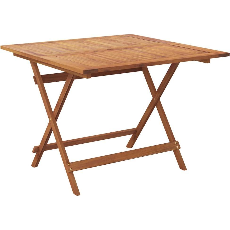VidaXL, Gartentisch + Balkontisch, 5-tlg. Garten-Essgruppe Akazie (90 cm)