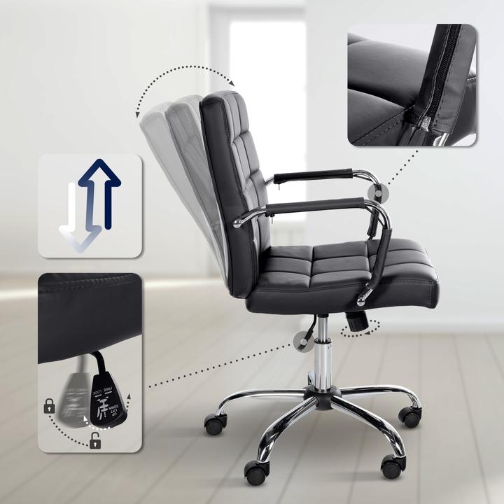 Actual product image CLP Work chair Ashland cover height-adjustable up to 150 kg load capacity (48 - 58 cm)