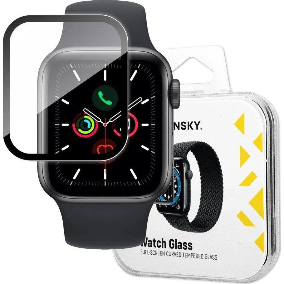 Wozinsky Watch Glass Hybrid Glass per Apple Watch 6 44mm / Watch 5 44mm / Watch 4 44mm / Watch SE 44, Accessori per smartwatch, Nero