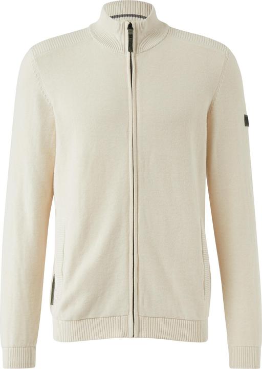 Produktbild s.Oliver Strickjacke Strickjacke im Mustermix mit Troyer-Kragen (S)