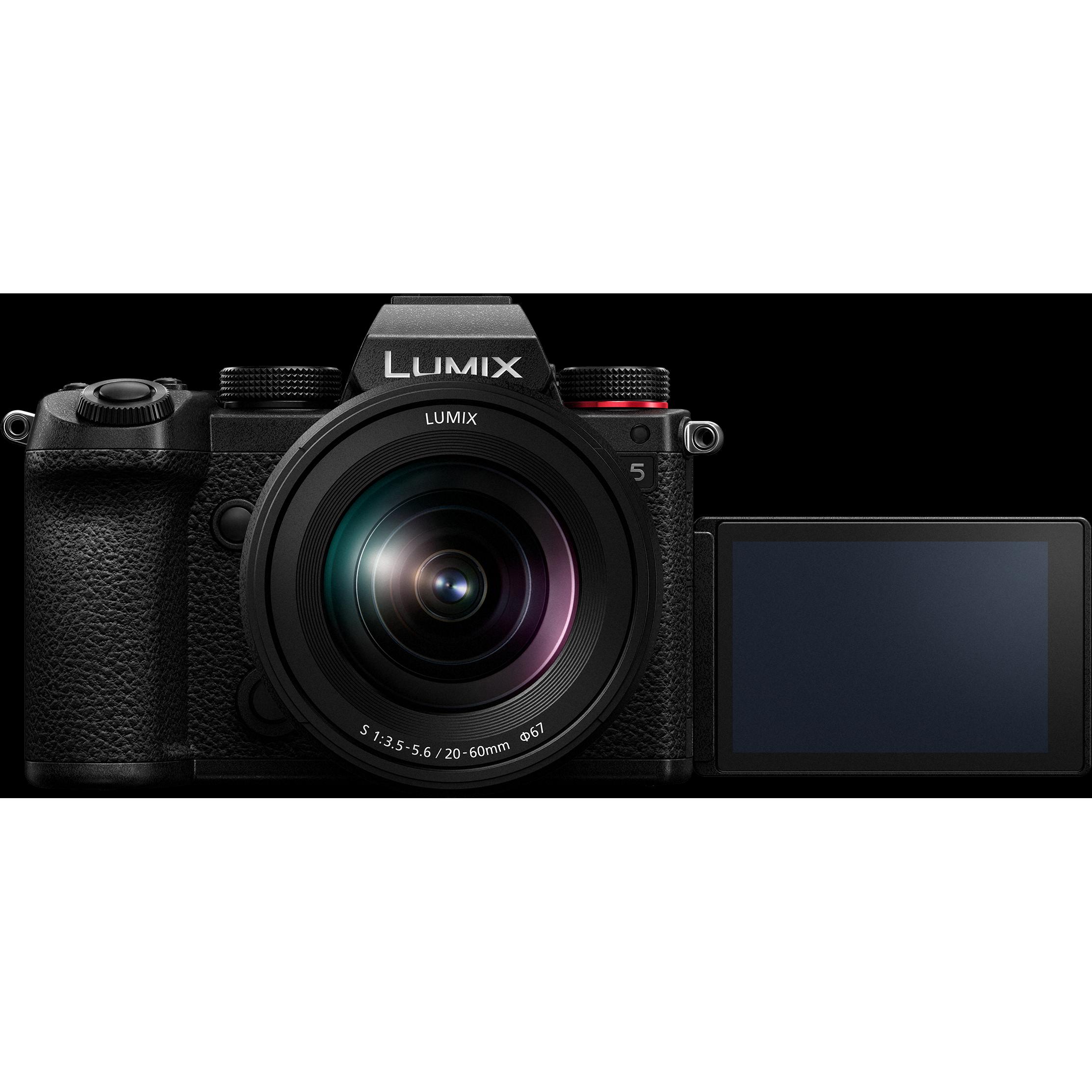 Panasonic Lumix S5 (20 - 60 mm, 24.20 Mpx, Vollformat), Kamera, Schwarz