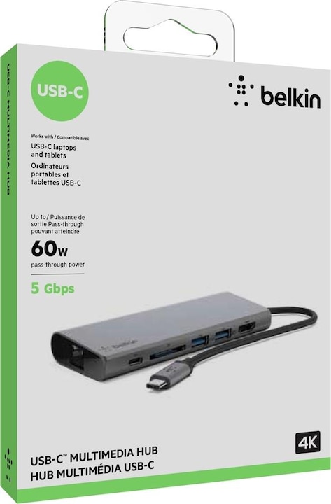 Actual product image Belkin Multimedia (USB-C, USB-A, 1 Ports)